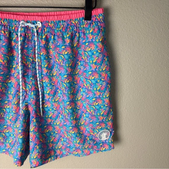 Chubbies The Spades Blue Floral Swim Trunks - Picture 5 of 9